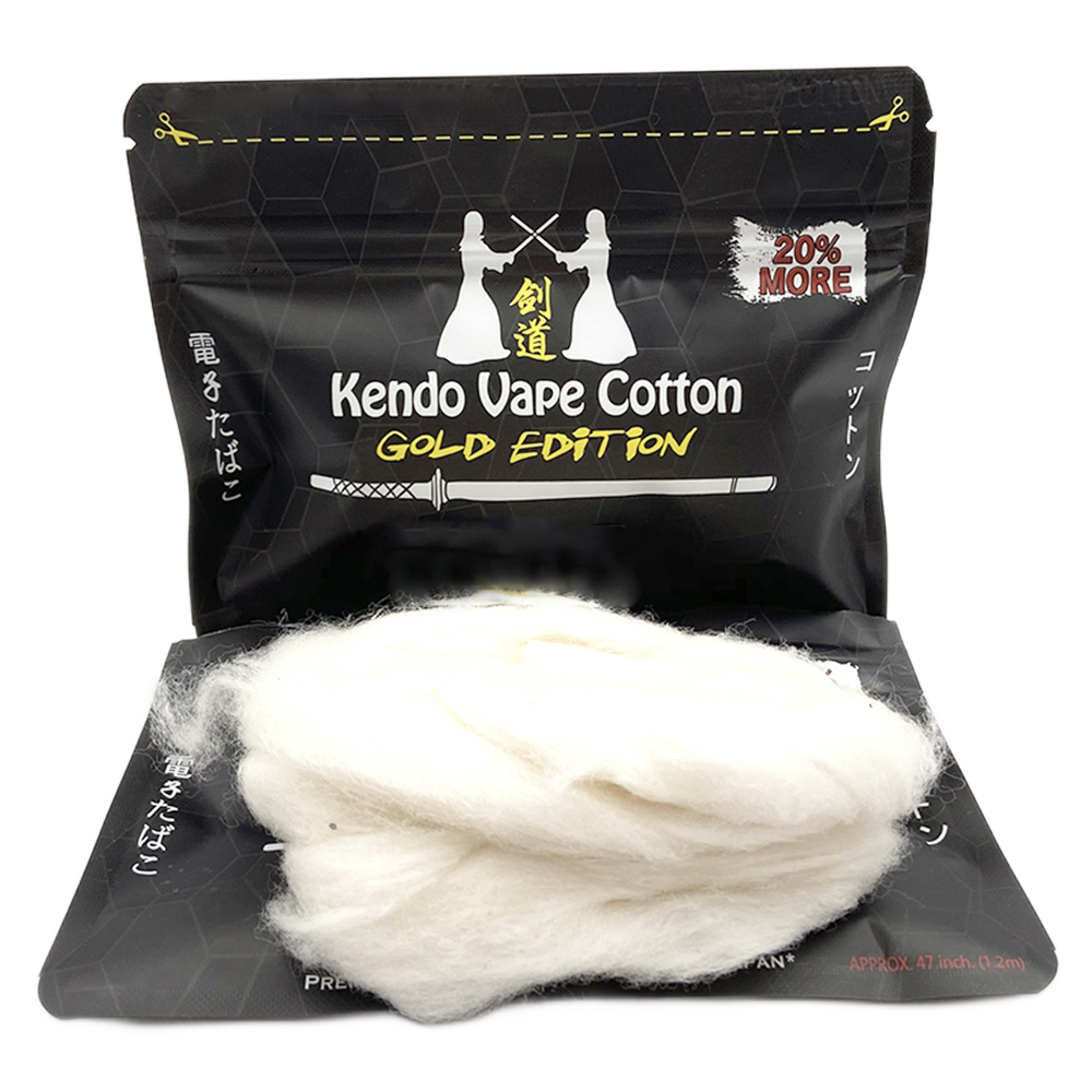 Vaping Goods - New Kendo Cotton Gold Edition Cotton