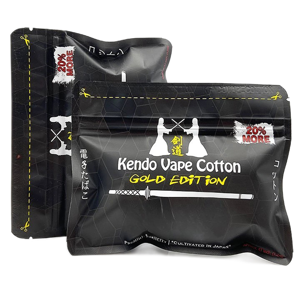 New Kendo Cotton Gold Edition  - Vaping Goods ulasan dan harga