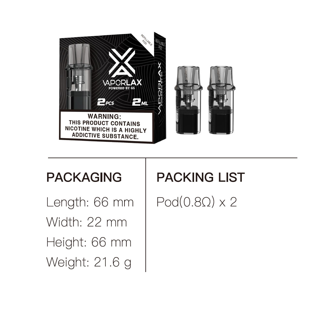 VaporLax Nano Cartridge 2ml wi - Vaping Area ulasan dan harga