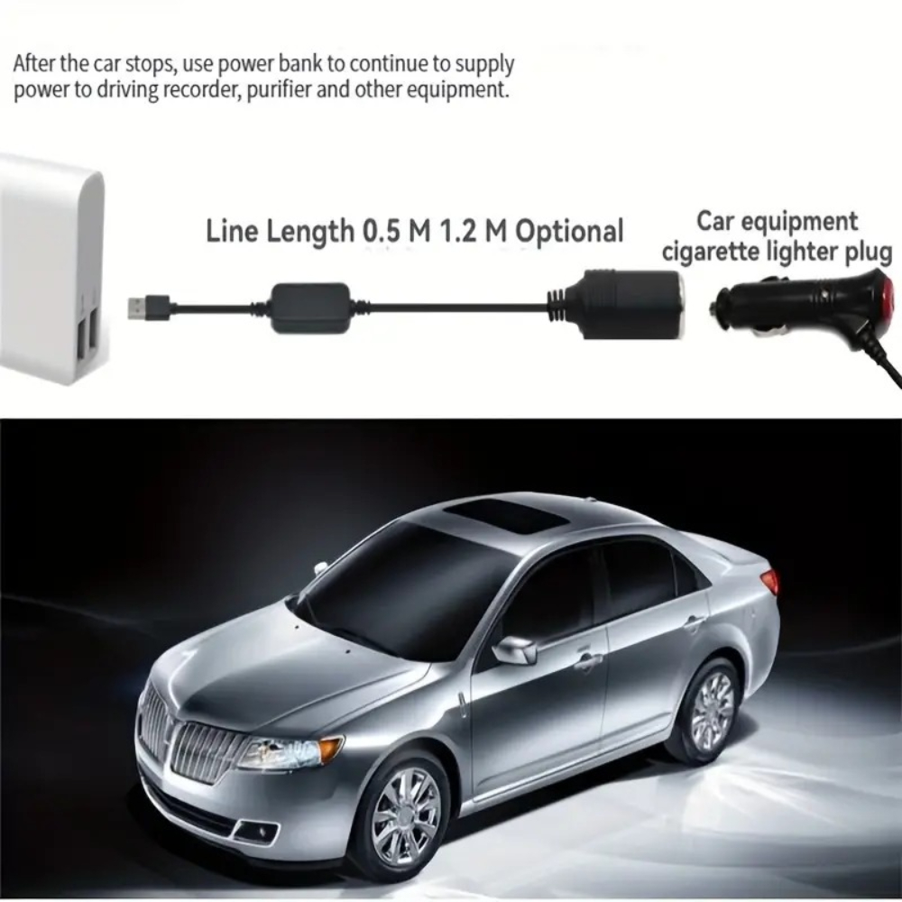 1pc 5V 2A USB To 12V Cigarette - Accessories Experts Vape ulasan dan harga