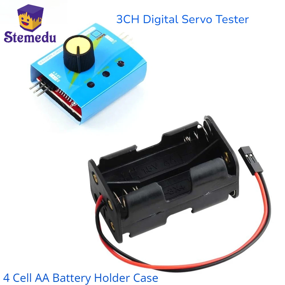 3CH Digital Servo Tester ESC S - Battery Case Storage ulasan dan harga