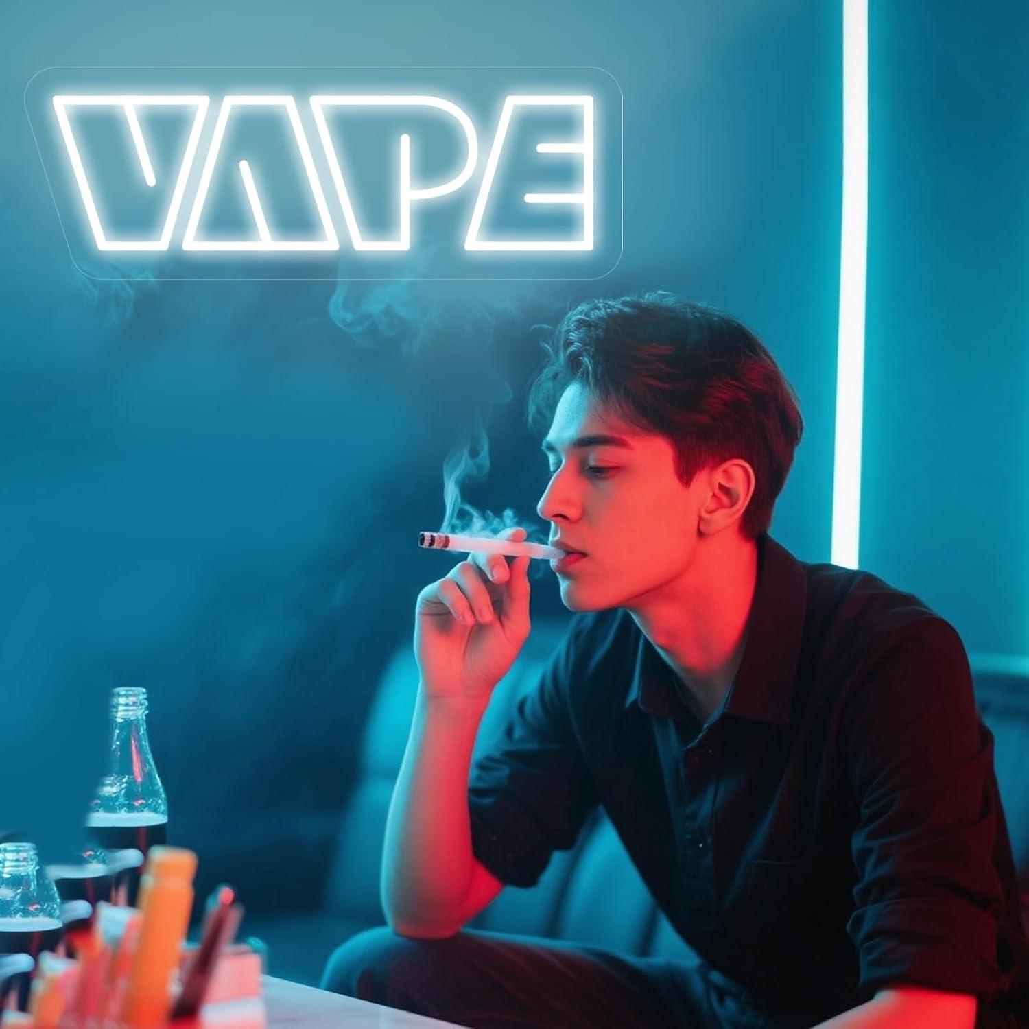 VAPE Neon Sign USB Dimmable LE - Vaping Store ulasan dan harga