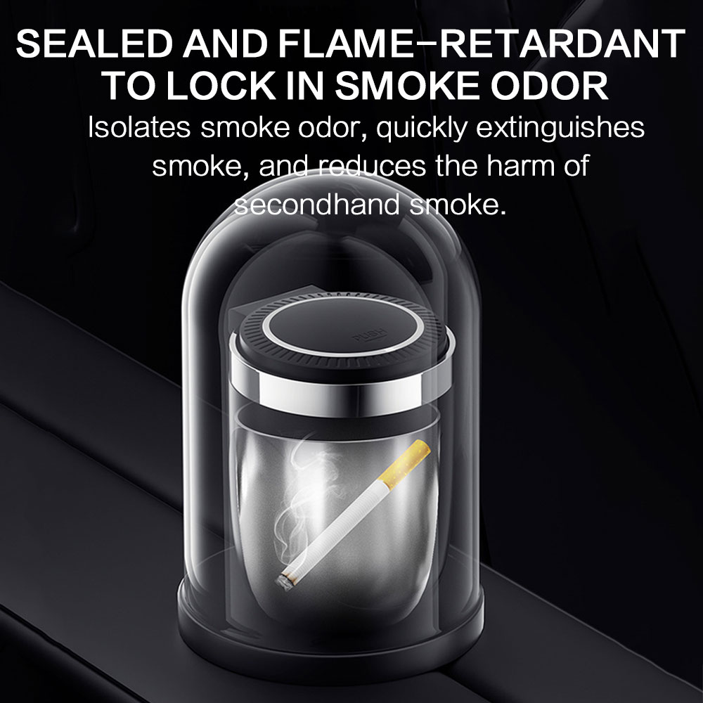Car Ashtray With Led Light Smo - Vape Decoration ulasan dan harga